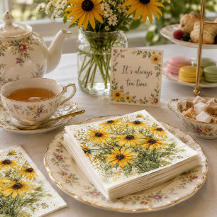 A touch of sunshine sunflower  napkin