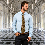 A Touch of Timeless Grace - Elegant Reverie Tie<br><div class="desc">Step into a world of refined elegance each time you don the Elegant Reverie Neck Tie. Infused with the allure of the Flemish Baroque era, its black and gold floral design transports you to a time of lavish beauty and artistry. This isn't just an accessory; it's a bridge to a...</div>