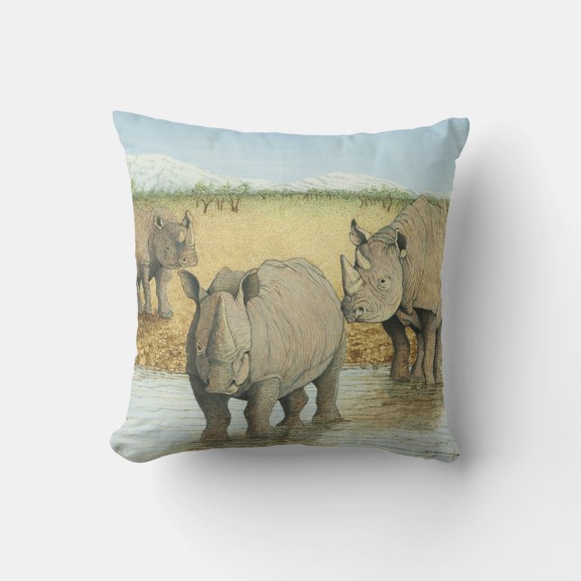 A tough life throw pillow (Front)
