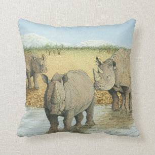 A tough life throw pillow