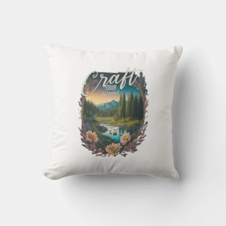 A Tour of World Craft Design Trends Throw Pillow