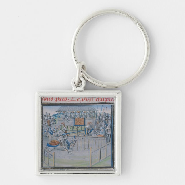 A Tournament in London: Jousting Keychain (Front)