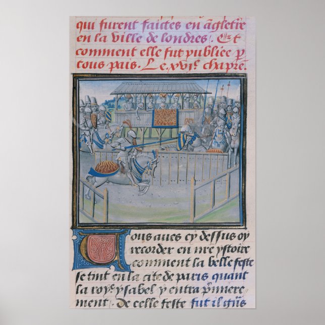 A Tournament in London: Jousting Poster (Front)
