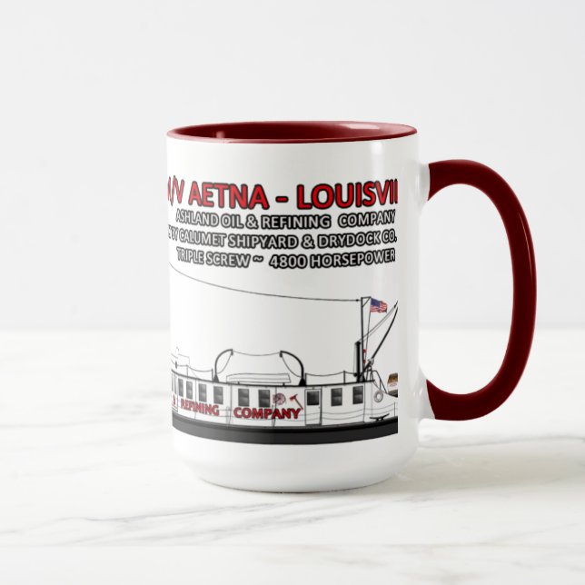 A towboat named Aetna-Louisville Mug (Right)