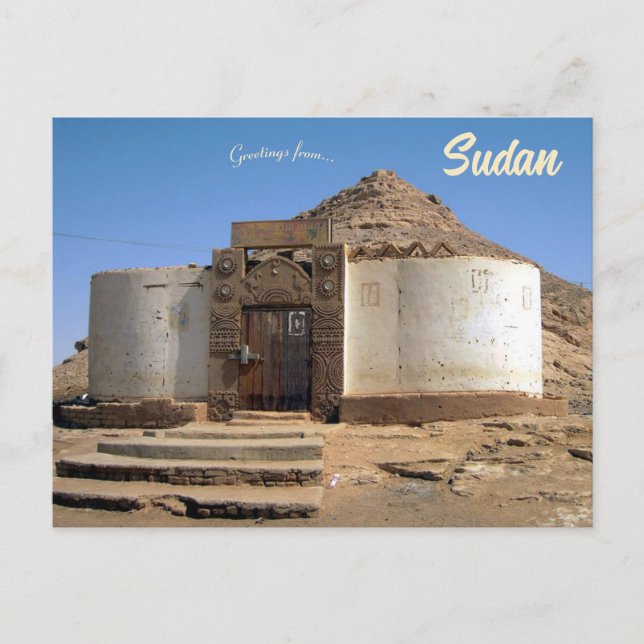 A Traditional House in Wadi Halfa Sudan  Postcard (Front)