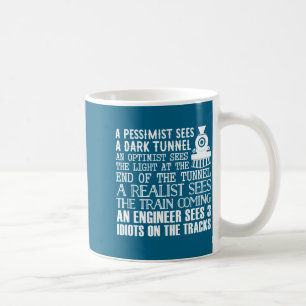 A Train Engineer And 3 Idiots Funny Joke  Coffee Mug