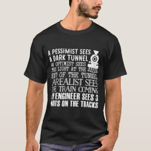 A Train Engineer And 3 Idiots Funny Joke T-Shirt