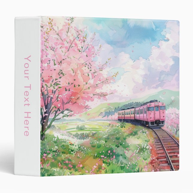 A Train in Springtime Binder (Front/Spine)