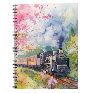 A Train in Springtime Notebook