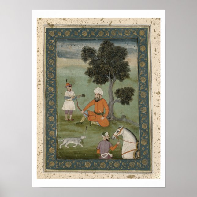 A Trans-Oxonian nobleman seated beneath a tree, fr Poster (Front)