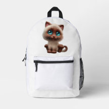 a travel backpack with a cute cat