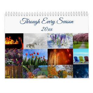 À travers chaque saison Calendrier photo personnal