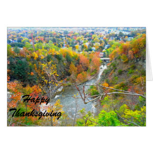 À TRAVERS LES MILLES SUR la carte de THANKSGIVING