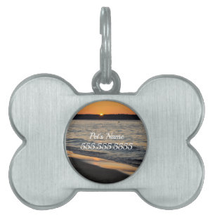 A Traverse Sunset Pet Tag