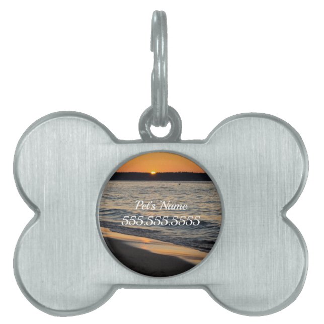 A Traverse Sunset Pet Tag (Front)