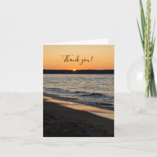 A Traverse Sunset Thank You Card