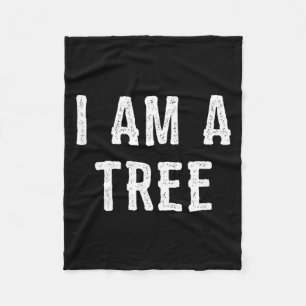 a Tree Halloween Shirt Funny Easy Costume Idea Fleece Blanket