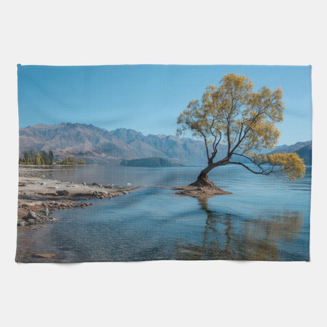 A Tree in a Lake Kitchen Towel (Horizontal)