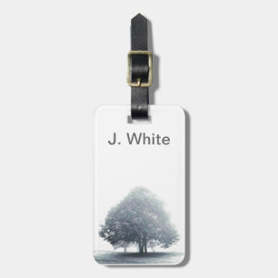 A Tree in Fog Luggage Tag