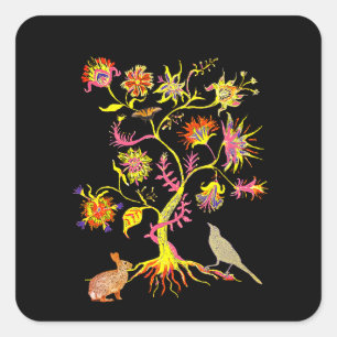 A tree of life square sticker