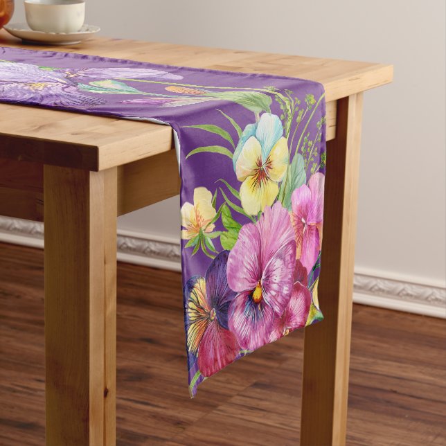 A Trendy Flowers Design Table Runner (In Situ)