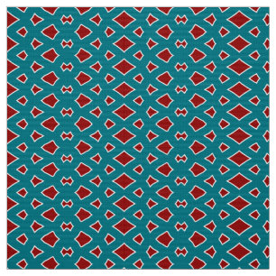 A trendy green & maroon fabric pattern design
