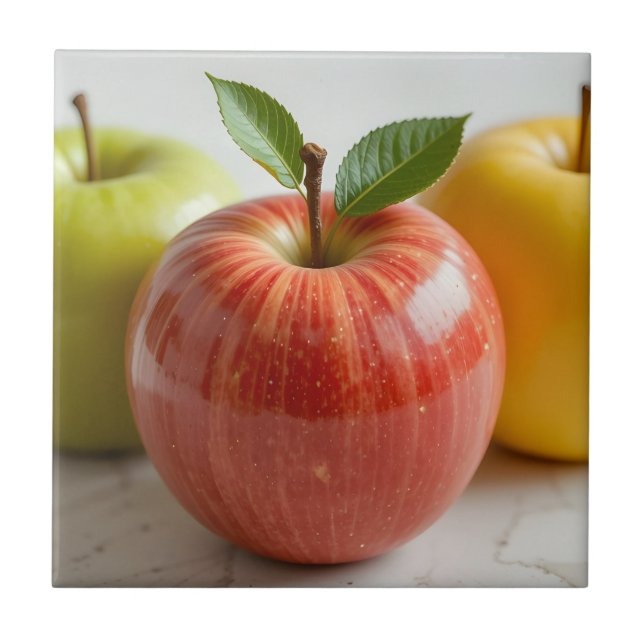 A Trio of Apples Tile (Front)