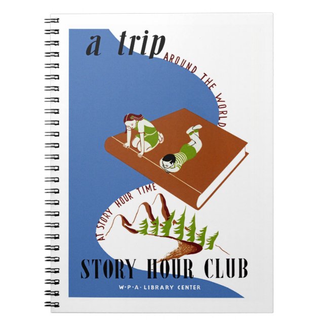 A Trip Around The World at Story Hour Time Notebook (Front)