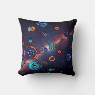 A Trip to Outer Space Throw Pillow