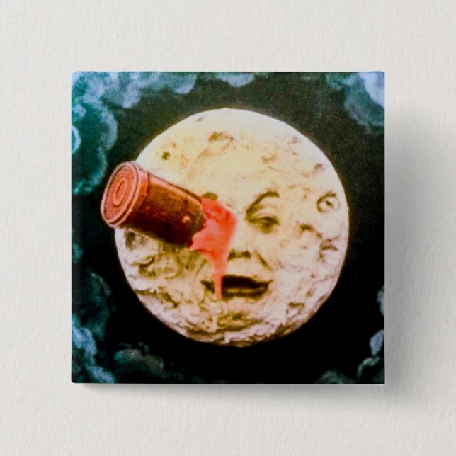 A Trip to the Moon 2 Inch Square Button (Front)