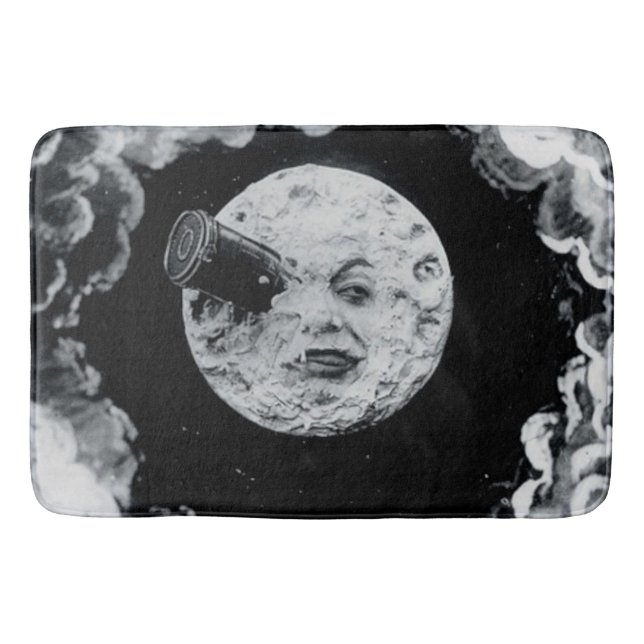 A Trip to the Moon French Silent Movie Classic Bath Mat (Front)