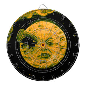A Trip to the Moon (Gold Tone) Dartboard