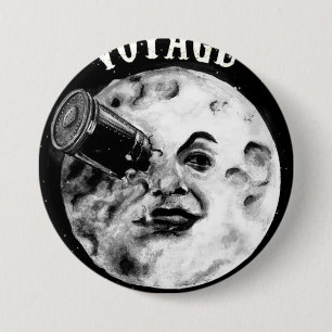 A Trip to the Moon (Le Voyage Dans La Lune) 3 Inch Round Button