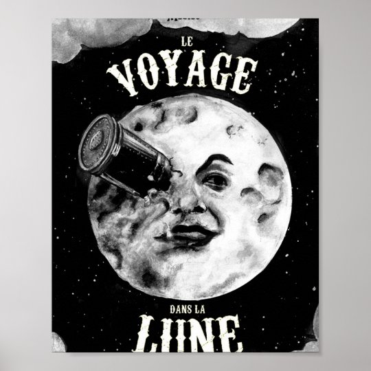 Poster "A Trip to the Moon" Print on photographic paper 