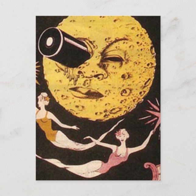 A Trip to The Moon Movie Poster Postcard (Front)