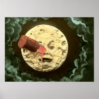 A Trip to the Moon vintage 1902 movie still