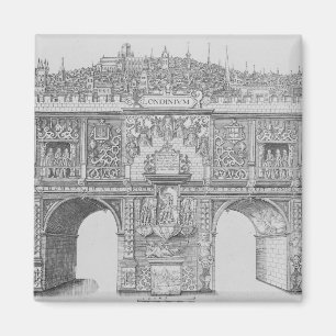 A Triumphal Arch, engraved by William Kip, 1604 Magnet