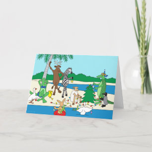 A Tropical Beach Holiday Greeting
