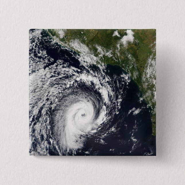 A tropical cyclone 2 inch square button (Front)