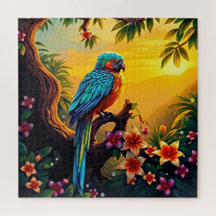 A Tropical Parrot Jigsaw Puzzle