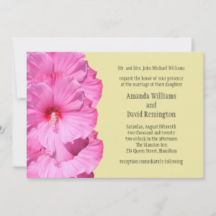 A Tropical Wedding Invitation (yellow)