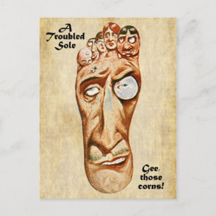 A Troubled Sole Postcard