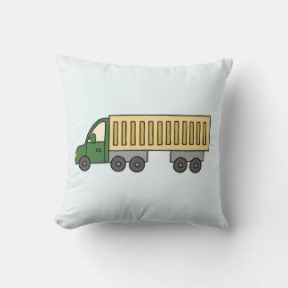 A truck throw pillow
