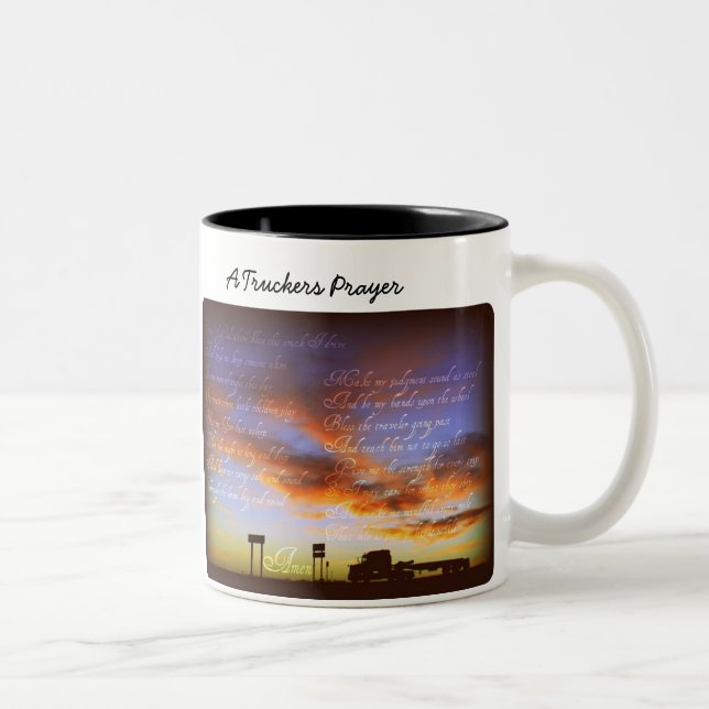 A Truckers Prayer mug (Right)