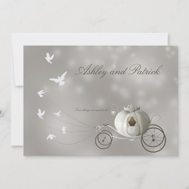 A True Fairy Tale Wedding Invitation (Front)