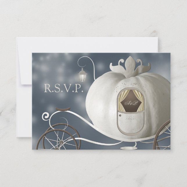 A True Fairy Tale  Wedding RSVP (Front)