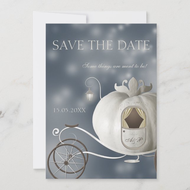 A True Fairy Tale Wedding Save the Date (Front)