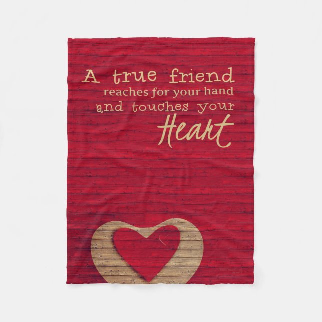 A True Friend - A Friendship Blanket - BLANKET SML (Front)