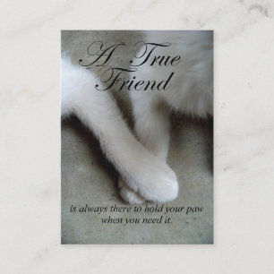 A True Friend Business/Calling Cards