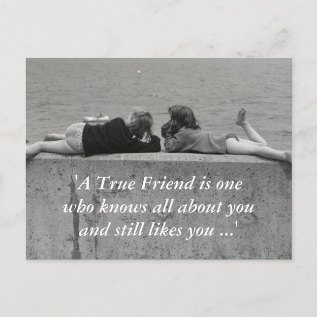 A True Friend Postcard (Front)